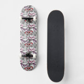 Eulen-Brillen-Muster Skateboard (Vorderseite)