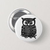 Eulen-Buttonrückseitenknöpfe, Rucksack oder Button (Vorne & Hinten)