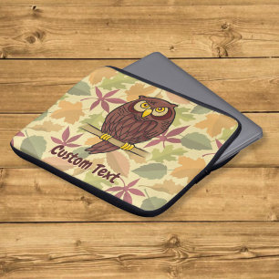 Eulen-Cartoon-Laptop-Hülle Laptopschutzhülle