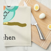 Eulen-Design Handtuch (Viertel Falte)