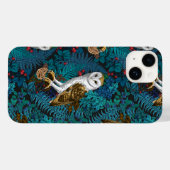 Eulen, Farne, Eichen und Beeren 3 Case-Mate iPhone Hülle (Rückseite (Horizontal))
