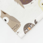 Eulen Fleecedecke (Ecke)