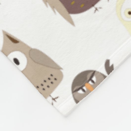 Eulen Fleecedecke (Ecke)