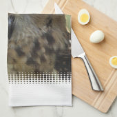 Eulen-Foto-Küchen-Tuch Geschirrtuch (Viertel Falte)