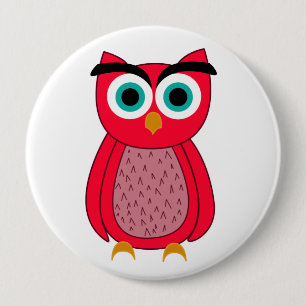 Eulen-Fotoabzug Button