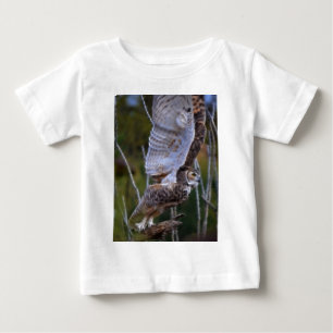 Eulen-Fraktal Baby T-shirt