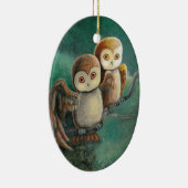 Eulen-Freund-Eulen-Kunst Keramik Ornament (Rechts)