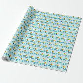 Eulen-Geburtstag Geschenkpapier (Ungerollt)