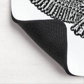 Eulen-Gekritzel Mousepad (Ecke)