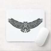 Eulen-Gekritzel Mousepad (Mit Mouse)