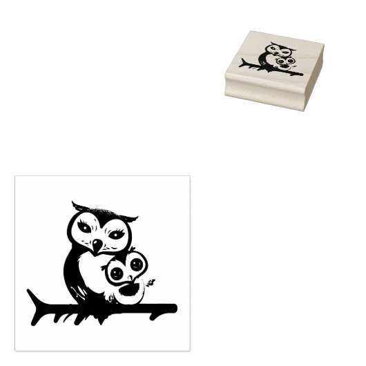 Eulen Gummistempel (Stempel)