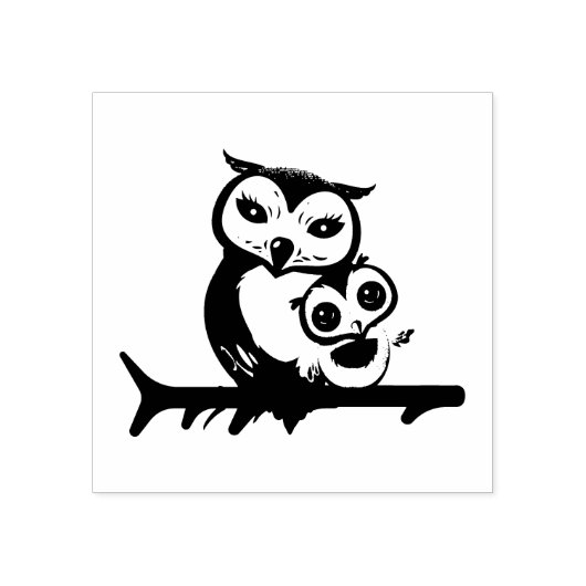 Eulen Gummistempel (Prägung)