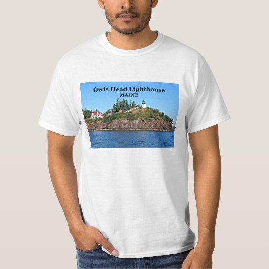 Eulen-Hauptleuchtturm, Maine-T - Shirt (Vorderseite)
