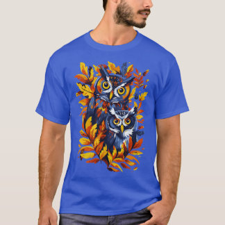 Eulen Herbstsaison T-Shirt