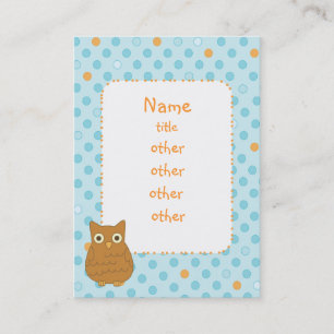 Eulen-Herz-Baum Visitenkarte