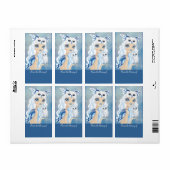 Eulen-Herzogin Bookplates Labels Stickers (Vorne)
