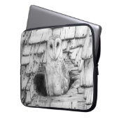 Eulen-Hülse Laptopschutzhülle (Vorderseite Links)