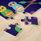Eulen im Baum Puzzle (Seite)