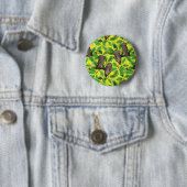 Eulen im Wald auf zitronengelb Button (Beispiel)