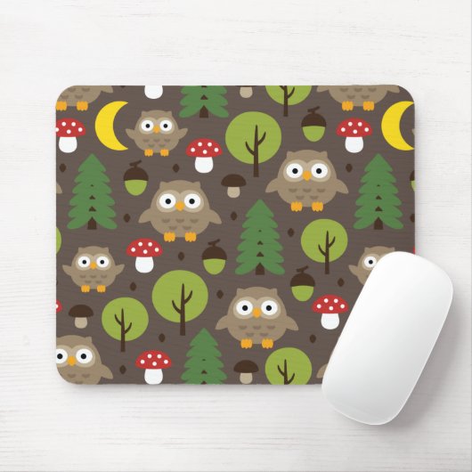 Eulen im Wald Maus Pad Mousepad (Mit Mouse)