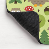 Eulen im Wald Maus Pad Mousepad (Ecke)