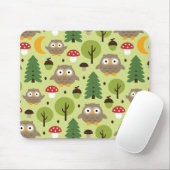 Eulen im Wald Maus Pad Mousepad (Mit Mouse)