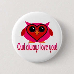 Eulen-immer Liebe Sie Button