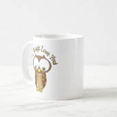 Eulen-immer Liebe Sie Kaffeetasse (Vorderseite Links)