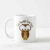 Eulen-immer Liebe Sie Kaffeetasse (Links)