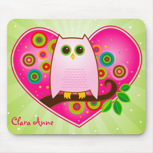 Eulen-immer Liebe Sie Mousepad (Vorne)