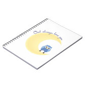 Eulen-immer Liebe Sie Notizblock (Linke Seite)