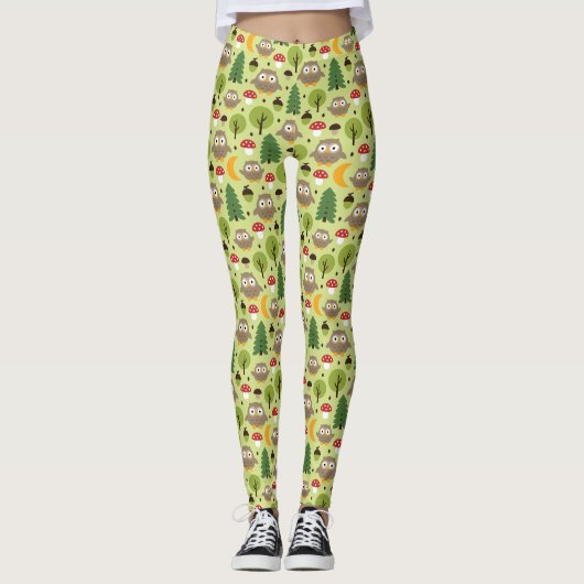 Eulen in den Leggings (Vorderseite)