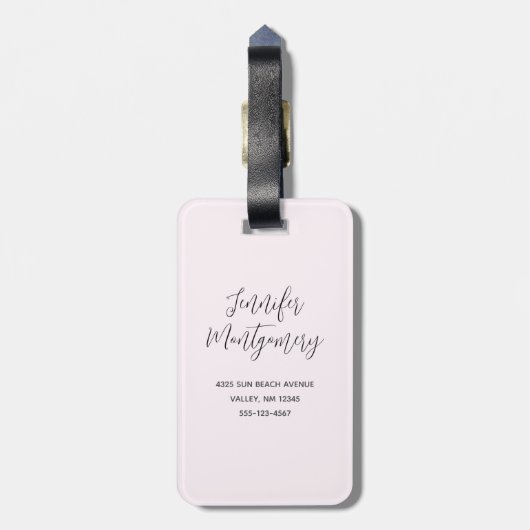 Eulen in der Liebe auf einer Baumzweigung Gepäckanhänger (Rückseite vertikal)