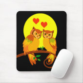 Eulen in der Liebe Mousepad (Mit Mouse)