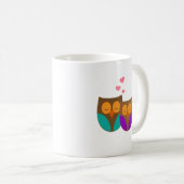 Eulen in einem Nest Kaffeetasse (VorderseiteRechts)