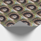 Eulen in einer Höhle Geschenkpapier (Ecke)