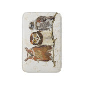 Eulen-in Folge Bad-Matte Badematte (Vorderseite Vertikal)