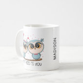 Eulen in Liebe Kaffeetasse (Vorderseite Links)