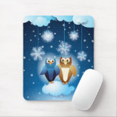 Eulen in Liebe, Mousepad (Mit Mouse)