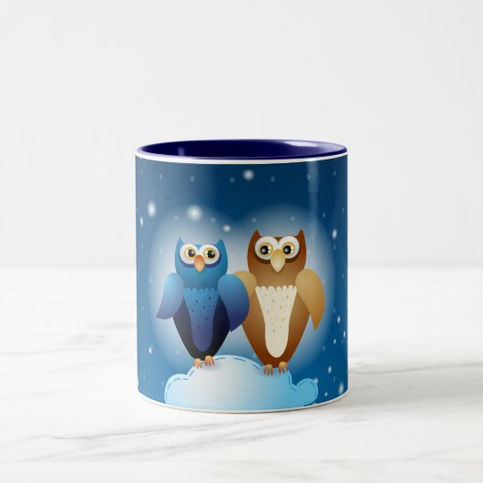 Eulen in Liebe, Tasse (Mittel)