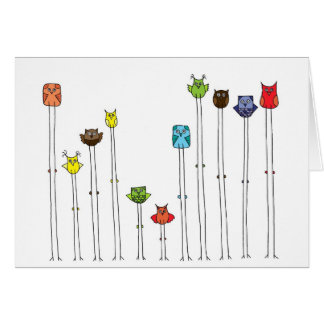 Eulen in Multicolors