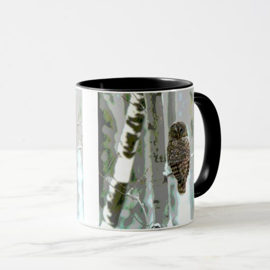 Eulen-Kaffee-Tasse Tasse (VorderseiteRechts)