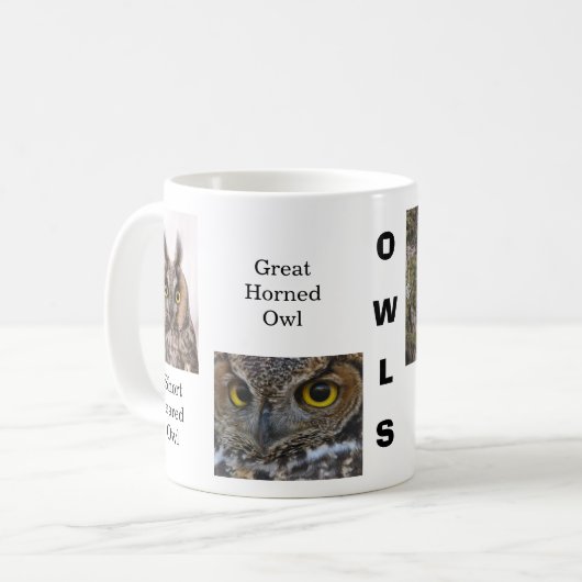 Eulen Kaffeetasse (Vorderseite Links)