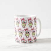 Eulen-Kaffeetasse Kaffeetasse (VorderseiteRechts)