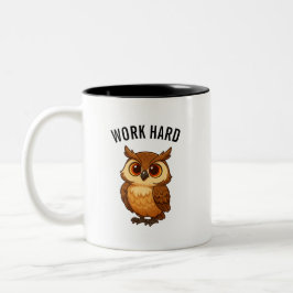 Eulen-Kaffeetasse Zweifarbige Tasse