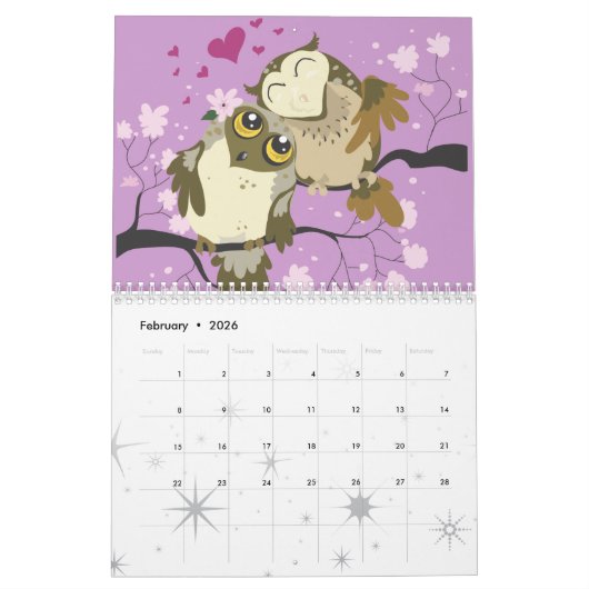 Eulen, Kalender (Feb 2026)