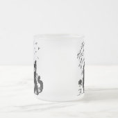 Eulen-Katze (Schwarzes) Mattglastasse (Mittel)