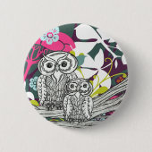 Eulen-Knopf Button (Vorderseite)