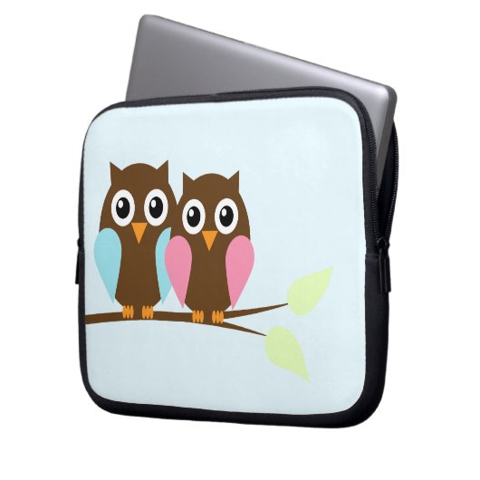 Eulen Laptopschutzhülle (Vorderseite Links)