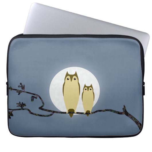 Eulen Laptopschutzhülle (Vorderseite)
